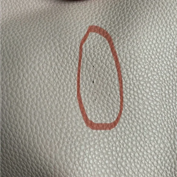 Dolce Vita Rose Colored Vegan Pebbled Leather Shoulder Purse with Chain Strap - Picture 12 of 12